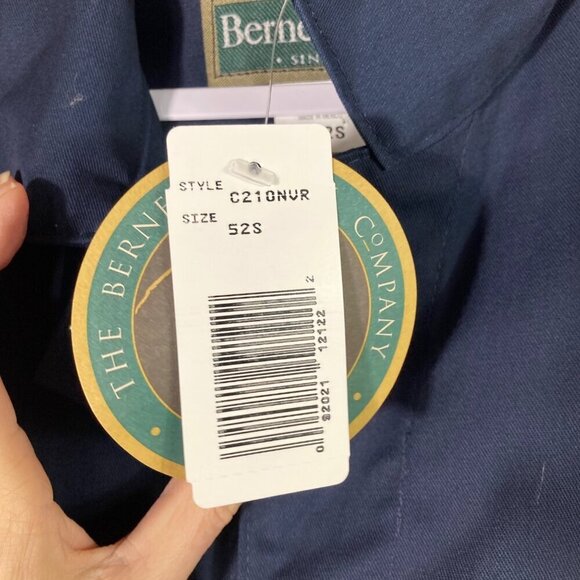 Mens Berne Apparel Navy Unlined CoverallsNavy‎  NWT 52S - Picture 8 of 10